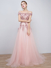 Robe de Bal 2022 Rose Long Tulle Hors de l