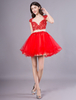 Robe de bal courte de retour en dentelle tulle robe de tutu de bal Mini robe de graduation