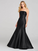 Robe de bal noire Robe de sirène sexy Robes de soirée sans bretelles dos nu