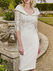 Robe de Bal Robe de Mère de Mariés Manches Mi-Longues Robe Moulante Chic 2022