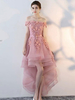 Robe de bal rose robe de bal hors de lépaule tissu en satin sans manches en tulle satin tissu appliques robes de reconstitution historique