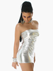 Robe de club à dos décolleté Synthétique bustier