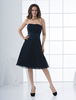 Robe de cocktail bustier bleue marine foncée avec ceinture Robes pour les invités de mariage