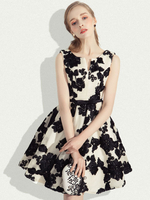 Robe de cocktaile a-line laçage sur dos au genou robe cérémonie femme