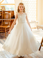 Robe de cortège enfant; robe cérémonie fille; robe fille de fleur