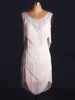 Robe de danse latine Costume Déguisements Halloween féminines franges blanches cristal