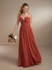 Robe de demoiselle dhonneur en mousseline de soie A-ligne robe de soirée de mariage longueur au sol personnalisation gratuite