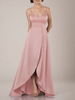 Robe de demoiselle d\honneur robe de cocktail de mariage à fine bretelle zip sur dos