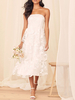 Robe de fiançée robe de mariage bustier zip sur dos robe portefeuille