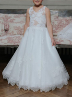 Robe de fille de fleur; robe cortège enfant; robe cérémonie fille