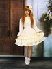 Robe de lolita douce Multicouches Manches Longues Ivoire Déguisements Halloween