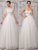 Robe de mariage exquise boule ivoire longueur plancher Milanoo