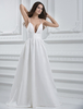 Robe de mariage séduisante A ligne en taffetas à bretelles