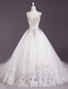 Robe de mariée 2022 Robe de bal Robe de mariée strass perles ivoire Traîne cathédrale Robe de mariée de luxe