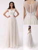 Robe de mariée A-ligne en tulle ivoire avec dentelle