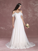 Robe de Mariée Bohème plage Robes de mariée en mousseline de soie l