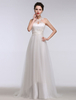 Robe de mariée bohémienne en dentelle Halter Sweetheart A ligne perles Tulle dos-nu Applique Cour Train