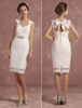 Robe de mariée courte ivoire en satin longueur au genou robe de mariage