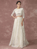 Robe de mariée Crop Top en dentelle demi-manche robe de mariage à traîne