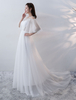 Robe de mariée de plage A-ligne hors de l
