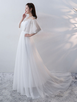 Robe de mariée de plage A-ligne hors de l