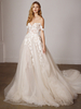 Robe de mariée en dentelle avec traîne ligne a sans manches col en cœur robes de mariée