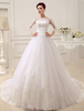 Robe De Mariée En Dentelle Manches Longues Transparents Robe De Princesse Avec Traîne Robe De Mariage 2021