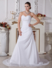 Robe de mariée en mousseline de soie en satin sans bretelles Robe de mariage
