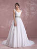 Robe de mariée en mousseline de soie robe de mariée sweetheart noire en élastique en satin en satin plissé une robe de mariée