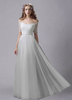 Robe de mariée mariage Ivoire robe Sash Off-The-Shoulder strass