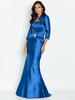 Robe de mariée mère de la mariée sans bretelles demi-manches sirène longueur cheville robes dinvitées pour mariage