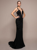 Robe de mariée noire robe de mariée sirène en dentelle col V à petite traîne