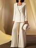 Robe de mariée pour mère col à bijoux manches longues gaine boutons longueur au sol robes dinvitées pour mariage