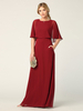Robe de mariée pour mère col bijou demi-manches ligne a robes dinvitées de mariage