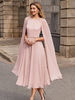 Robe de mariée pour mère col bijou sans manches ceinture courte robes dinvitées pour mariage