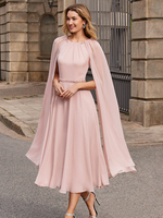 Robe de mariée pour mère col bijou sans manches ceinture courte robes dinvitées pour mariage