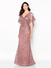 Robe de mariée pour mère de la mariée col en V manches courtes dentelle longueur au sol robes dinvitées de mariage