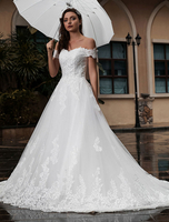 Robe de Mariée Princesse Col Bateau hors-l\\