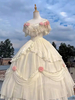 Robe de mariée princesse Lolita en polyester à manches courtes robe de bal robe Sweet Lolita