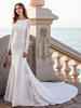 Robe de maréie; robe de mariée manche longue