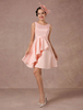 Robe de mariée rose Robe de mariée en élasthanne vintage 2021 Robe de cocktail en train asymétrique