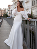 Robe de mariée simple hors de l