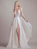Robe de mariée simple ivoire A-ligne col en V taille naturelle manches courtes dos nu robes de mariée en dentelle