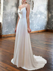 Robe de mariée simple robe de mariage à bretelle à traîne