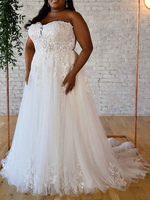 Robe de mariée simple robe de mariage col en coeur à traîne