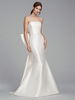 Robe de mariée sirène ivoire busitier décolleté noeud sur dos à traîne robe de mariage