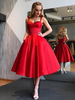 Robe de mariée vintage bustier à bretelle au genou Robe de mariage