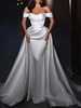 Robe de mariée vintage col en coeur hors de l