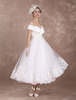Robe de mariée vintage ivoire en tulle hors de l\