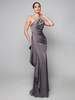 Robe de mère asymétrique plissée à une épaule robes dinvitées de forme sirène pour mariage